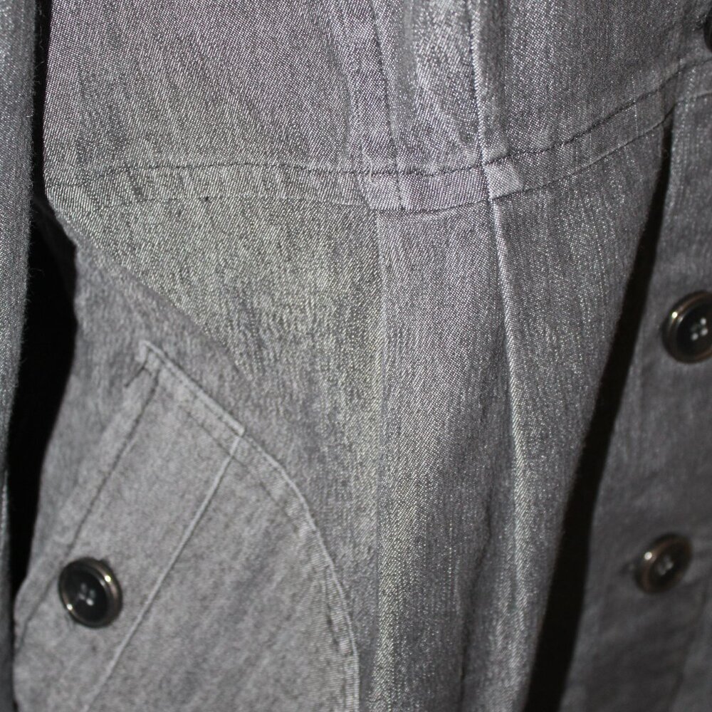 Kenar Sport Coat Jacket Blazer Gray Denim Pleated Size XL Pre-Loved EUC - Picture 7 of 13